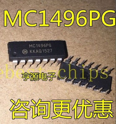 10PCS MC1496 MC1496PG DIP-14 BALANCED MODULATORS/DEMODULATORS  #iv