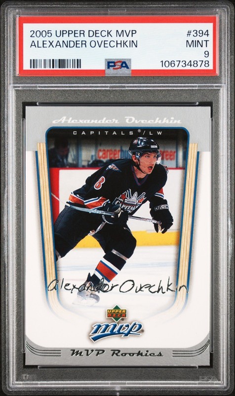 2005 UPPER DECK MVP #394 ALEXANDER OVECHKIN ROOKIE RC PSA 9