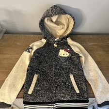 Hello Kitty Varsity Full Zip Jacket Girls Size 5-6, excellent condition