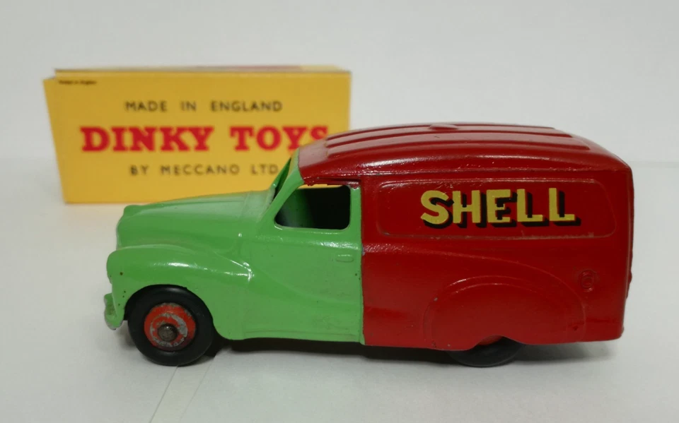 B12 1:43 DINKY TOYS 470 AUSTIN VAN SHELL / BP CASI COMO NUEVO Foto 4 de 4
