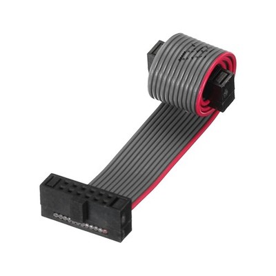 IDC 12Pin Flat Ribbon Cable, 1.27mm Pitch for FC to FC 10cm Grey