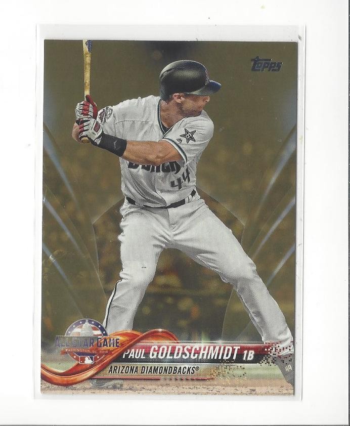 2018 Topps Update Gold #US156 Paul Goldschmidt AS D-Backs /2018 