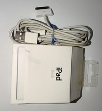 Apple iPad Dock MC360ZM/A for iPad 1st Gen, 30-Pin Connector, USB Cable, White
