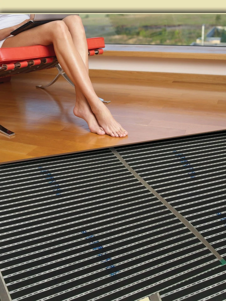 Float QWARM1.5X10F240 Radiant Floor Heating Mat for below Laminate, Wood, Lux... - Image 3 of 4
