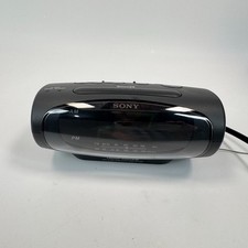 Sony Dream Machine CF-C490 Vintage AM/FM Dual Alarm Clock Radio Tested Cleaned