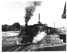 2 DRGW RR Railroad Locomotive Steam Engine #493 Photos 1960s Chama & Cresco NM