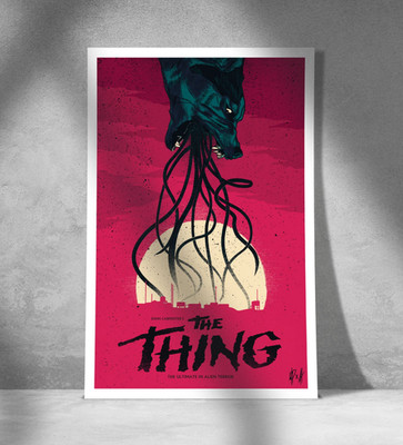 The Thing (1982) Movie Poster John Carpenter Sci-Fi Horror Art Print