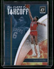 2018-19 Donruss Optic #13 Julius Erving All Clear for Takeoff Holo