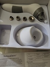 NuAquaDerm Hand Held Waterproof Microdermabrasion Beauty Device No Power Cable