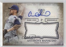 2015 Topps Triple Threads Unity Jumbo Relics Gold 25/25 Anthony Ranaudo Auto 0af