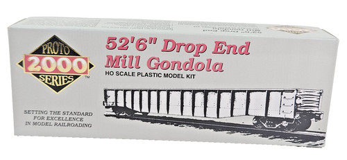 Proto 2000 HO Scale 52'6" Drop End Mill Gondola Plastic Model Kit WP No 6584 Box | Zustand: Used