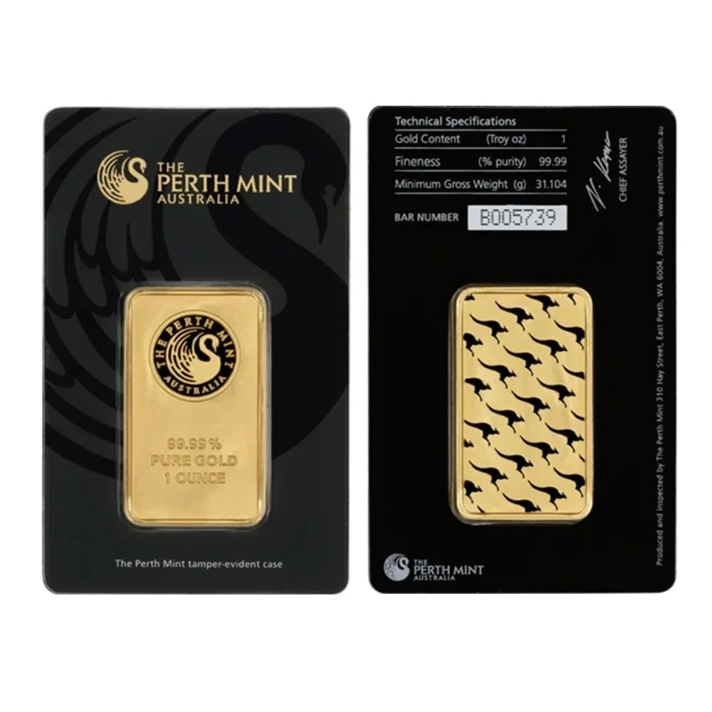 1 oz Black Australia Gold Bar B Series Seal Packaging with an : Black C Series - Picture 1 of 1