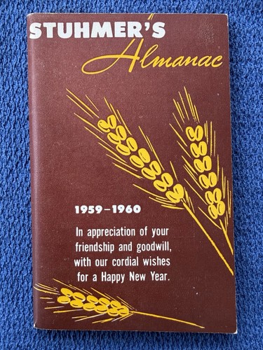 1959 Stuhmer’s Almanac Jewish Bakery Brooklyn New York City Hebrew Calendar Jews