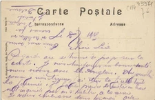 Old postcard La Grande Guerre-HÉBUTERNE-Le Cháteau (43971)