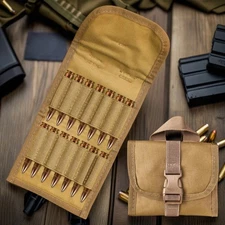 Molle 14 Round Rifle Shell Holder Tactical Foldable Ammo Carrier Pouch Cartridge