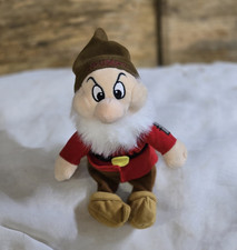 Walt Disney World 8  Plush Stuffed Snow White GRUMPY Dwarf Bean Bag Plush