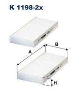 Filtron Filter, Innenraumluft K 1198-2X FüR Honda