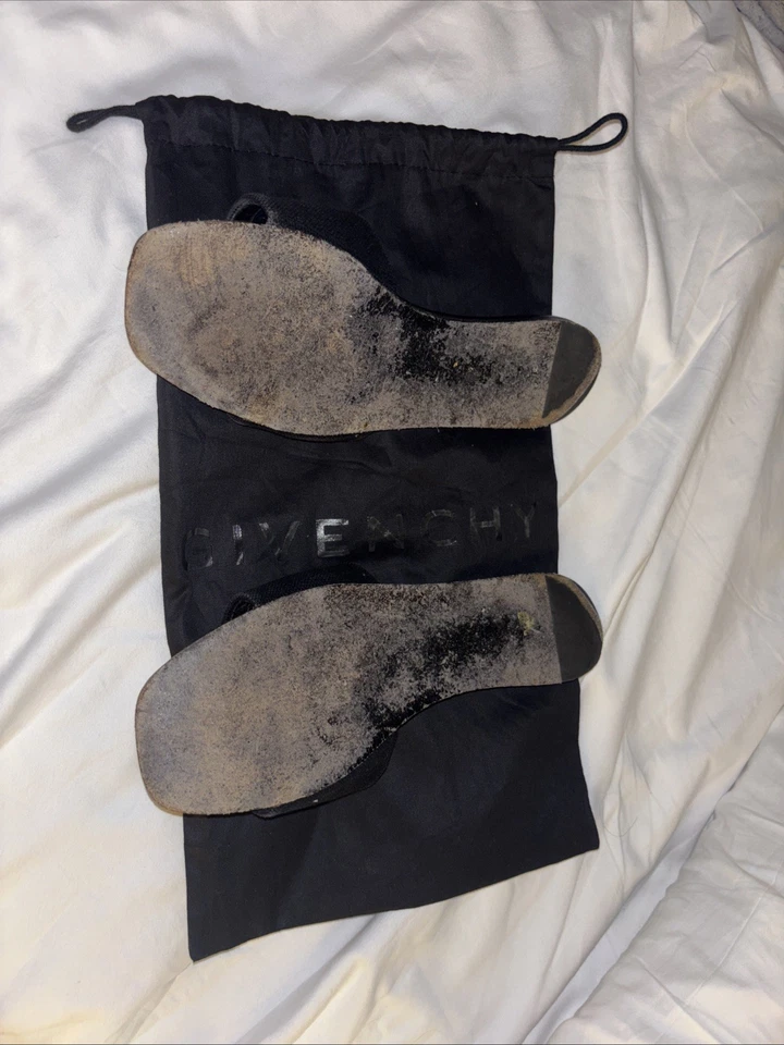 Sandalias planas Givenchy Paris negras con logotipo 4G auténticas talla 7 Foto 3 de 4