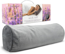 Neck Roll Pillow, Ergonomic Cylinder Bolster for Sleeping, Ideal Cervical Suppor