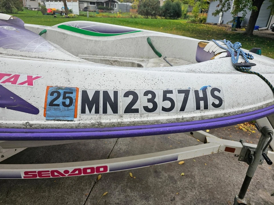 1997 Sea-Doo Speedster 14' Jet Boat w/ Title, Registration & Trailer - Image 3 of 4