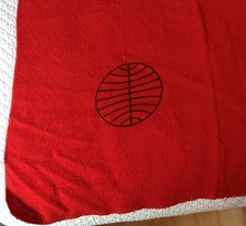 Vintage PAN AM Airline blanket Globe Logo Travel Throw Approx. 52.5" x 60" 1979