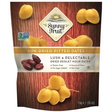 Sunny Fruit Sun-Dried Pitted Dates Natural Lush &Delectable Nour Dates Snack-1kg 9.66 per kilo