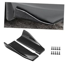 2 PCS Rear Bumper Lip Guards DIY Car Exterior Decoration, Anti Carbon Fiber
