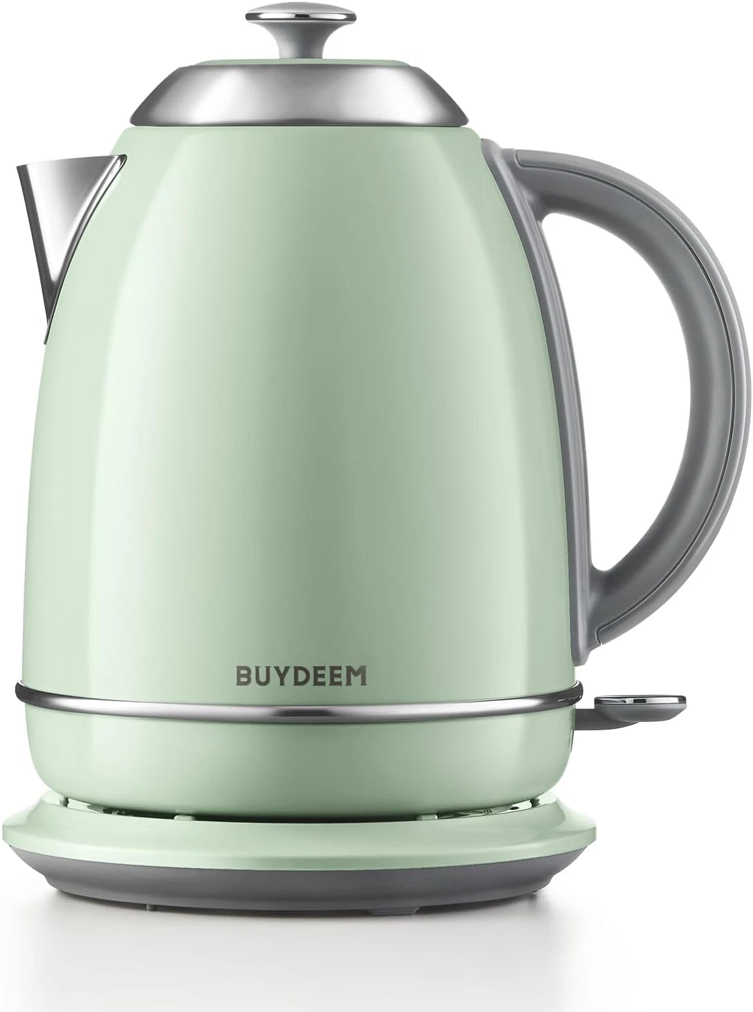 Electric Kettle 1.7L 1440W Stainless Steel Cordless Auto Shut-Off Arctic Green