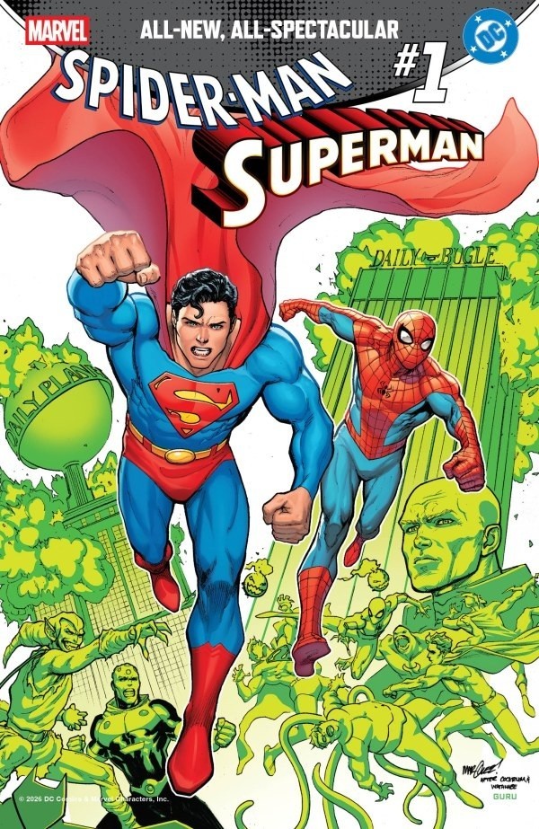 SPIDERMAN SUPERMAN 1 DAVID MARQUEZ HOMAGE VARIANT NM MARVEL DC