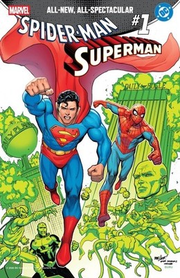 SPIDERMAN SUPERMAN 1 DAVID MARQUEZ HOMAGE VARIANT NM MARVEL DC
