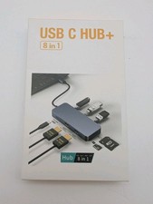USB C Hub 8 in 1. New Open-Box