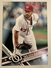 2017 Topps - Gio Gonzalez #527 Father's Day Powder Blue /50