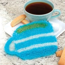 Red Heart® Coffee Mug Scrubby Knit Kit