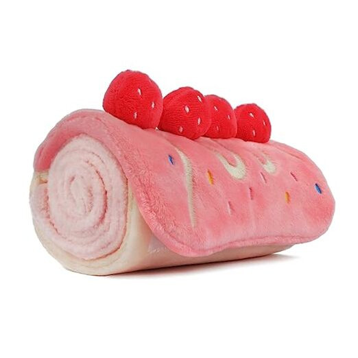 Dog Enrichment Toys, Dog Puzzle Toys, Interactive Dog Strawberry Roll Cake