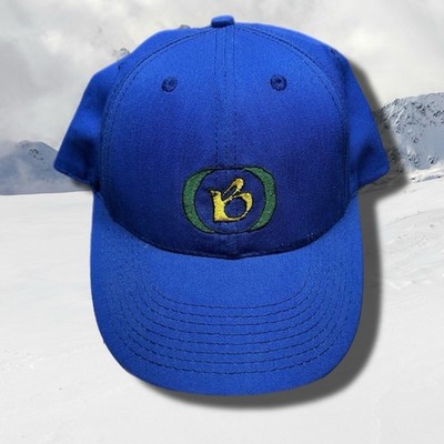 Vintage Burton Snowboards SnapBack Hat Cap Blue 90s Embroidered USA Made