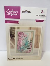 CC3 Crafter's Companion Lady Butterfly Create A Card die New