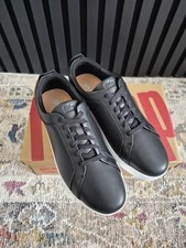 Image of Brand New Classic Fitflop Rally Black Leather Trainers/Sneakers, Size UK 5,EU 38