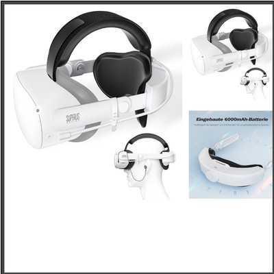 Battery Head Strap mit Akku für Meta Quest 2 - 6000mAh - 3-4 Std
