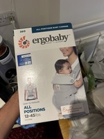 Ergo Baby 360 Carrier Grey All Positions Excellent Condition Baby Sling