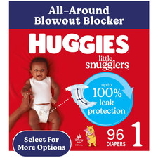 Little Snugglers Baby Diapers, Size 1 (8-14 Lbs), 96 Count (Select for More) 0.23 per diaper