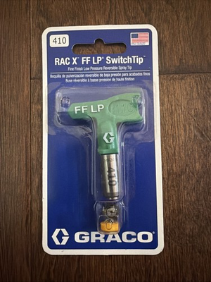 #ad #ad GRACO RAC X FFLP SwitchTip 410 Fine Finish Low Pressure Reversible Spray Tip $38.50