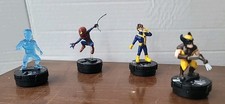 Marvel Heroclix lot: Spiderman With Wolverine, Cyclops and Iceman X-Men Minis