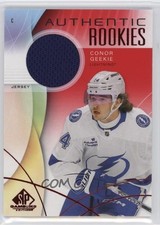 2024 Upper Deck SP Game Used Authentic Rookies Red Jersey Conor Geekie #256 6o3