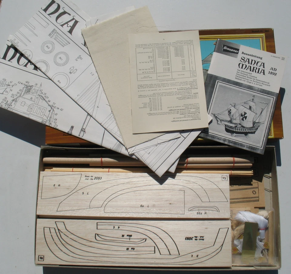 Graupner 2093 SANTA MARIA AD 1492 1:64 Schiff Kolumbus Segelschiff Holz Bausatz - Bild 2 von 4
