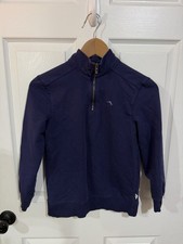 Tommy Bahama 1/4 Zip Pullover Blue Jacket Kids Size Large 10/12 