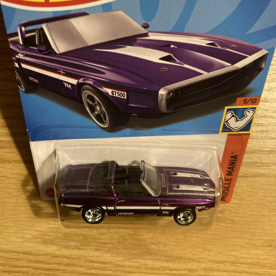 HOT WHEELS 2023 #195 69 MUSTANG SHELBY GT-500 SUPER TREASURE HUNT TH +PROTECTOR - Image 3 of 4