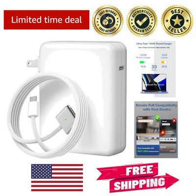 Advanced 140W Charger with Enhanced Battery Protection for MacBook Air/Pro