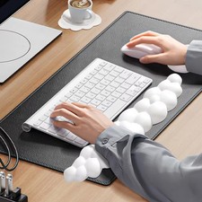 Cloud Shape Wrist Rest Pad Memory Foam Anti-Slip Ergonomic Mouse Typing Desk Mat