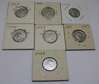 7  CANADIAN  KING GEORGE Vl  FIVE CENT COIN LOT  1940, - 1952 — photo 3