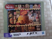 MB Charles Wysocki Americana CATS ETHEL the GOURMET 1000 Pc Jigsaw Puzzle 1992